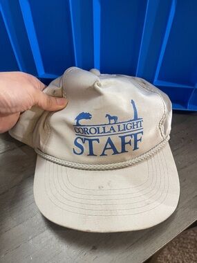 Corolla Light STAFF Cap in Beige with Blue Logo